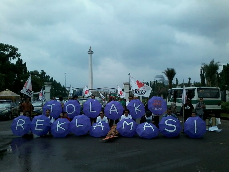 ForBALI Berdemo di Istana suarakan Tolak Reklamasi