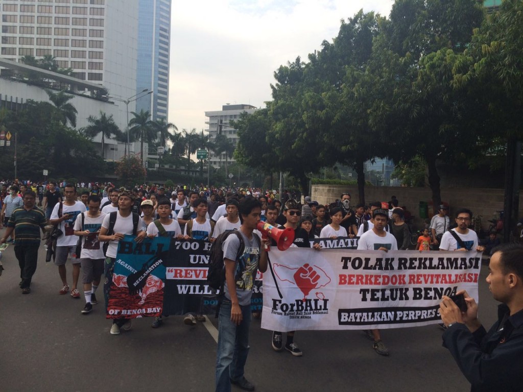 Foto Aksi Tolak Reklamasi Teluk Benoa di Jakarta (1)