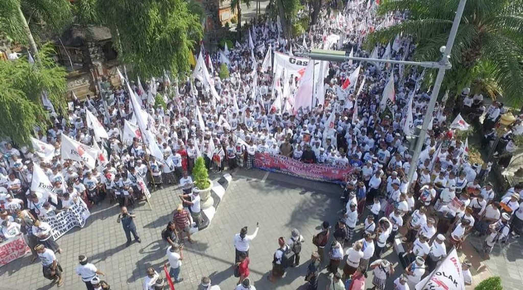 Aksi Penolakan Reklamasi Desa Adat Denpasar