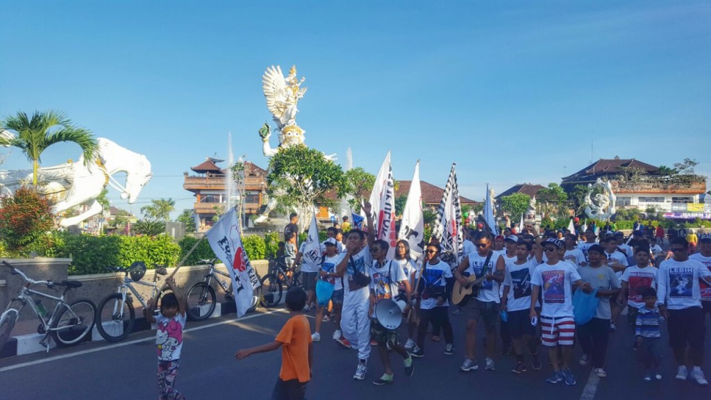 Aksi Car Free Day Kabupaten Gianyar, Bali.
