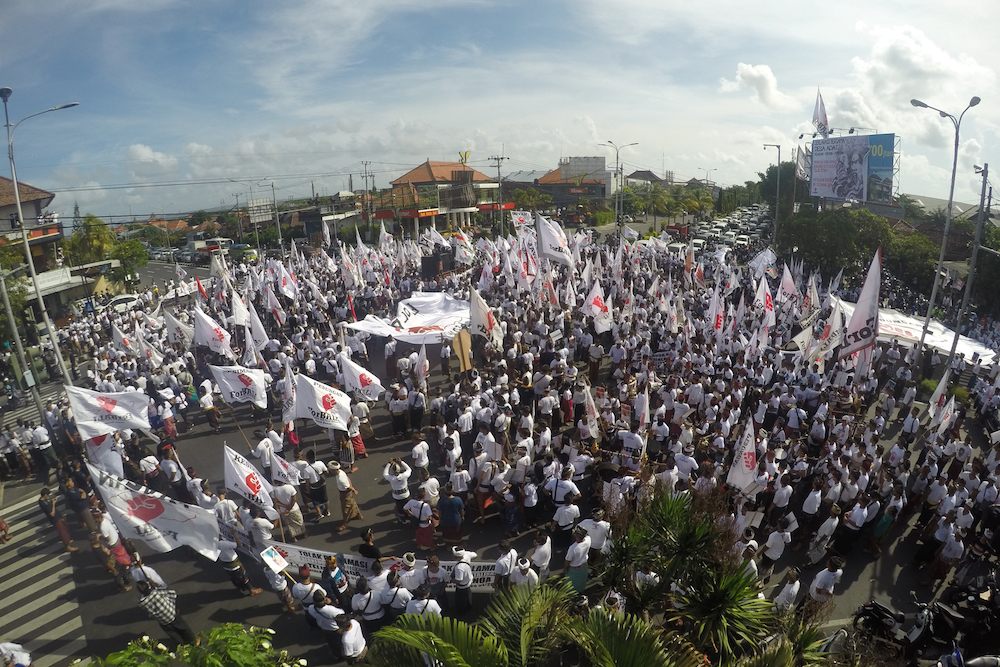 Deklarasi Tolak Reklamasi di desa adat Pedungan, Kepaon, dan Pemogan