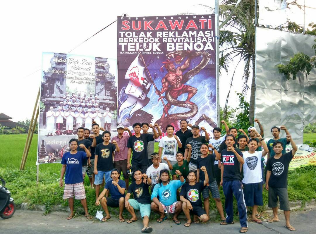 Warga Sukawati Peringati 1 tahun deklarasi penolakan reklamasi Teluk Benoa