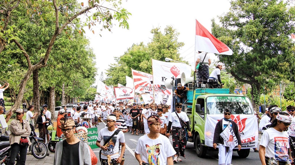 Foto Aksi Bali Tolak Reklamasi Teluk Benoa Rabu, 26 Juli 2017 (1)
