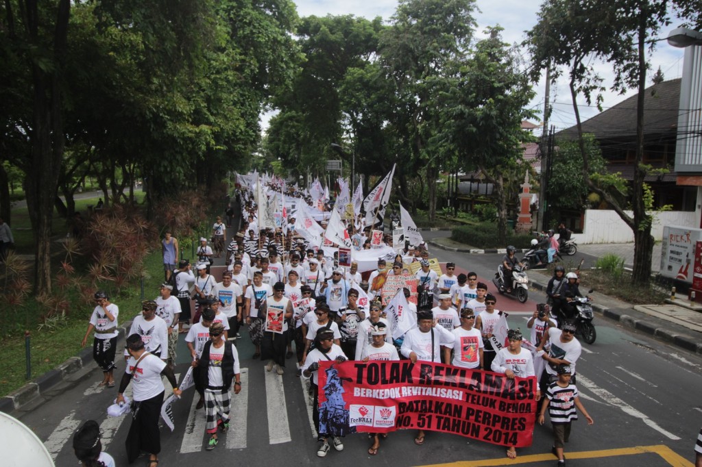 Foto Aksi Tolak Reklamasi Teluk Benoa 17 Februari , credit tittle jelantik